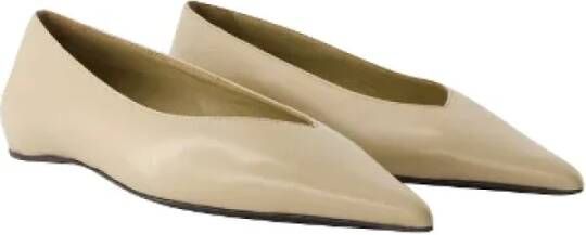 TotêMe Leather flats Beige Dames