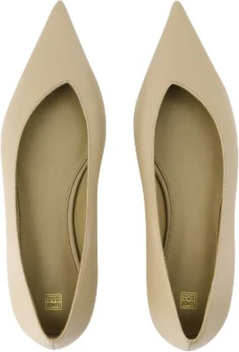 TotêMe Leather flats Beige Dames