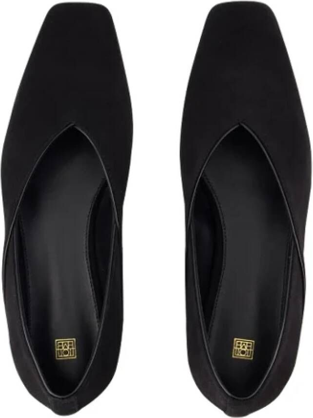 TotêMe Leather flats Black Dames