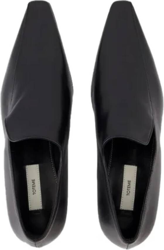 TotêMe Leather flats Black Dames