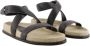 TotêMe Leather sandals Black Dames - Thumbnail 2