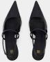 TotêMe Zwarte Leren Slingback Hakken Black Dames - Thumbnail 4