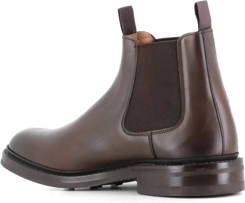 Tricker's Bruine Chelsea Platte Schoenen Espresso Brown Heren