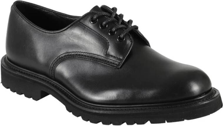 Tricker's Klassieke Leren Schoenen voor Mannen Black Heren