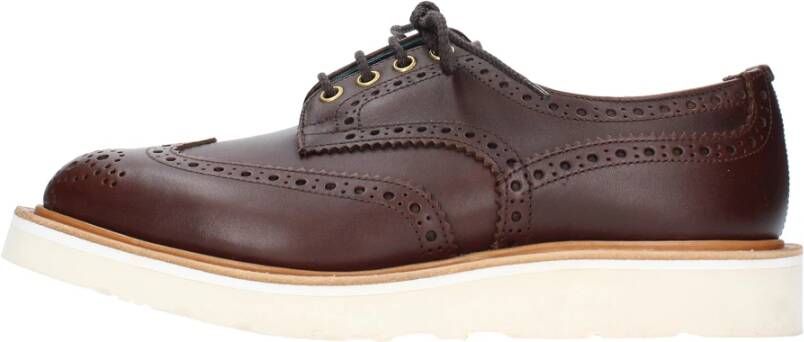 Tricker's Platte schoenen Donkerbruin Brown Heren