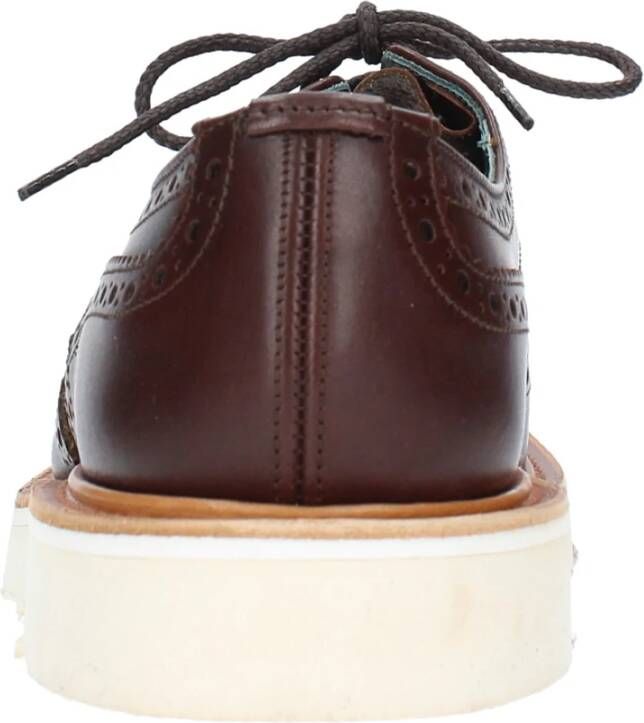 Tricker's Platte schoenen Donkerbruin Brown Heren