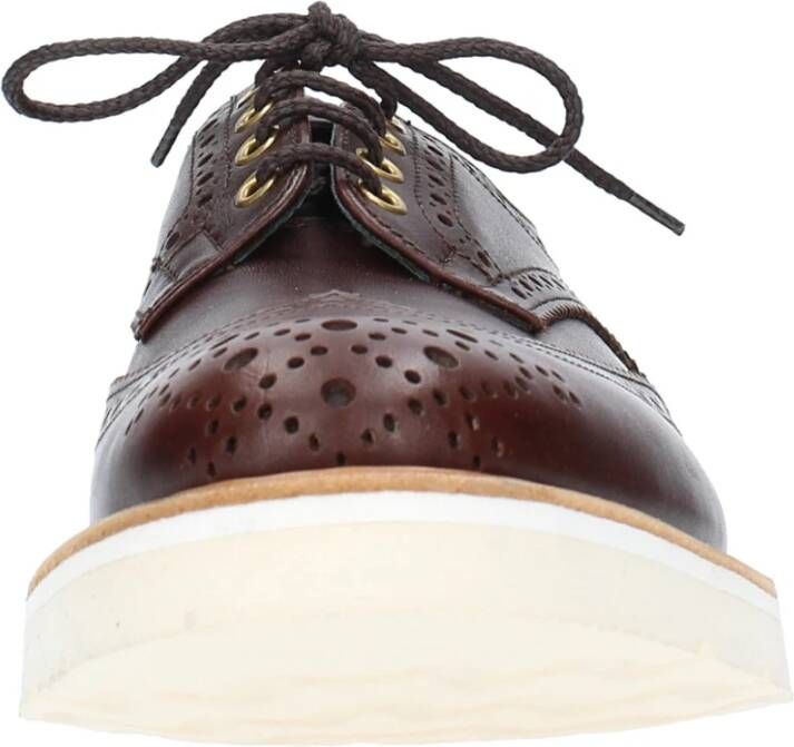 Tricker's Platte schoenen Donkerbruin Brown Heren