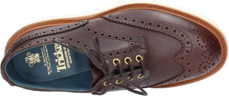 Tricker's Platte schoenen Donkerbruin Brown Heren