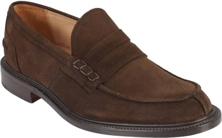 Tricker's Suede Klassieke Schoenen Brown Heren