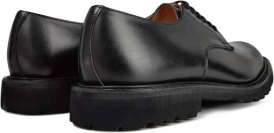 Tricker's Zwarte Box Lace-up Derby Schoenen Black Heren