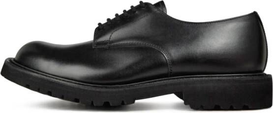 Tricker's Zwarte Box Lace-up Derby Schoenen Black Heren