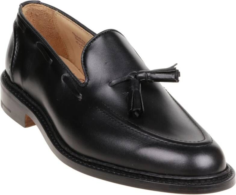 Tricker's Zwarte Kalf Mocassin Schoen Elegant Comfort Black Heren