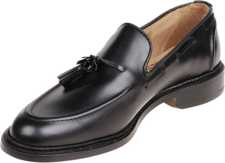 Tricker's Zwarte Kalf Mocassin Schoen Elegant Comfort Black Heren