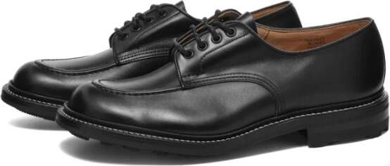 Tricker's Zwarte Lace-up Derby Schoenen Black Heren