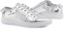 Trussardi Gerimpelde Lage Top Sneakers Zilver Gray Dames - Thumbnail 2