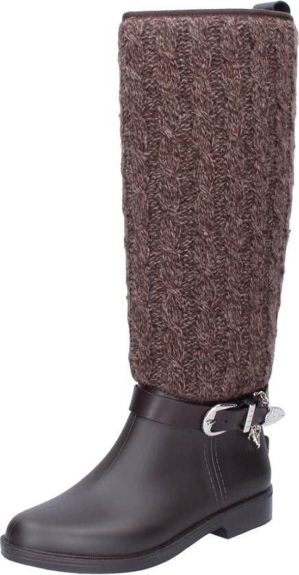 Trussardi Rubber Dameslaarzen Brown Dames