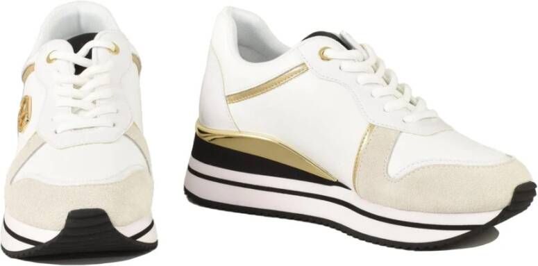 Twinset Casual Sneakers met Rubberen Zool White Dames