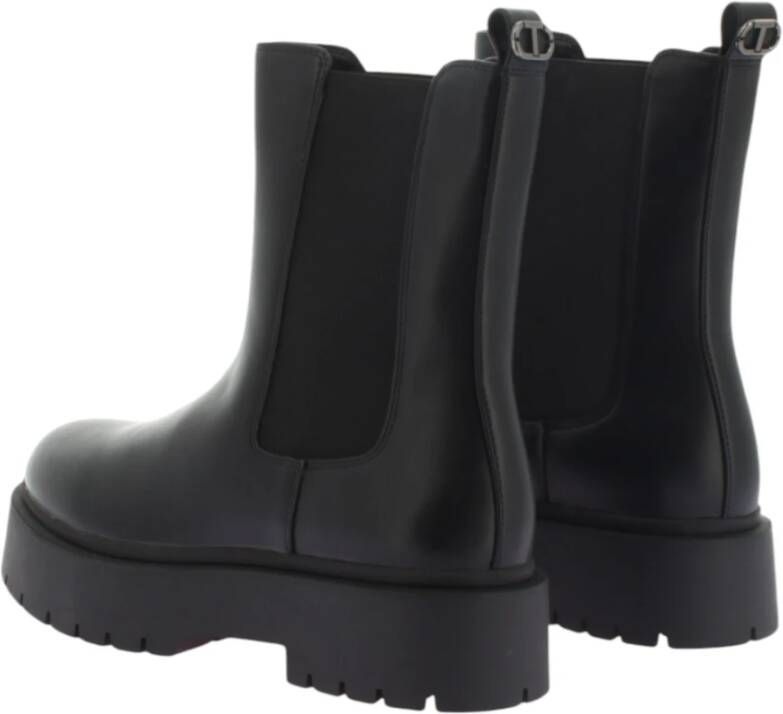 Twinset Chunky Chelsea Zwarte Laarzen Black Dames