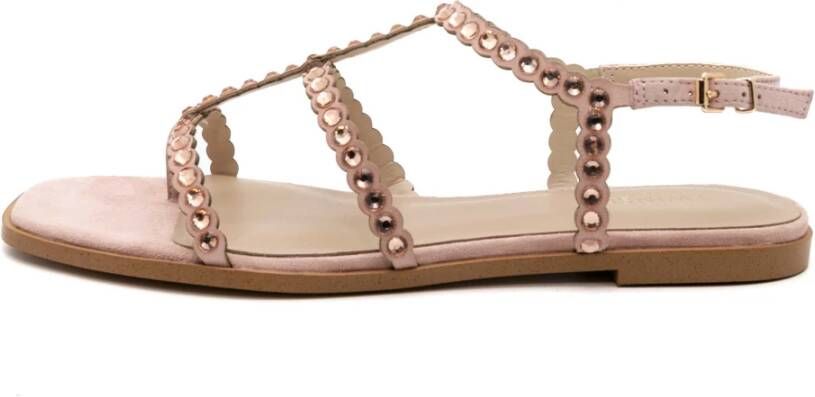 Twinset Flat Sandals Roze Dames