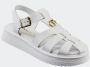 Twinset Flat Sandals White Dames - Thumbnail 2