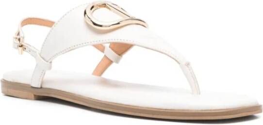 Twinset Flat Sandals Wit Dames