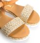 Twinset Glitter Enkelband Sandalen Brown Dames - Thumbnail 6