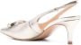 Twinset Goudkleurige Slingback Sandalen met Middelhoge Hak Gray Dames - Thumbnail 4