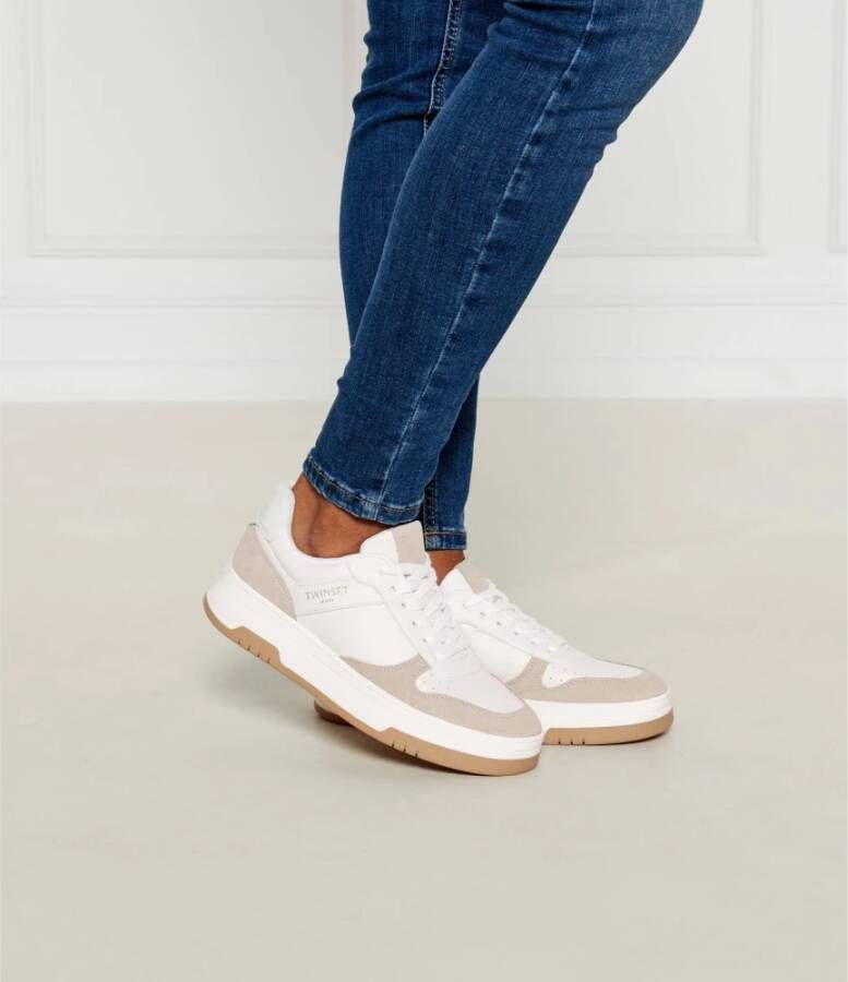 Twinset Hoge zool sneakers White Dames