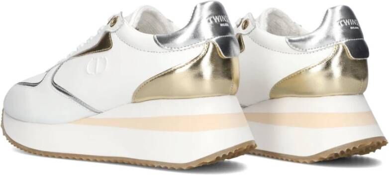 Twinset Lage Sneakers Goud Zilver Multicolor Dames