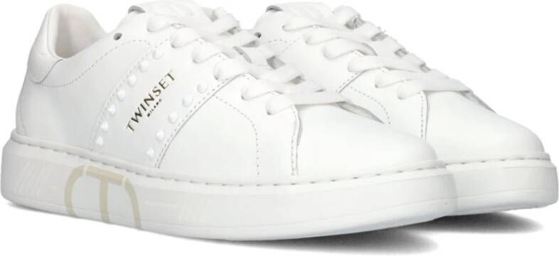 Twinset Lage Sneakers Stijlvol Wit White Dames