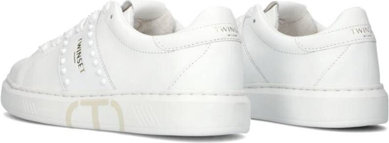 Twinset Lage Sneakers Stijlvol Wit White Dames