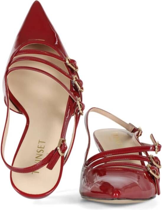 Twinset Lak Slingback Schoenen Red Dames