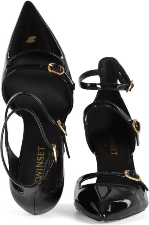 Twinset Lak Stiletto Hakken Black Dames