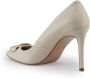 Twinset Leren Stiletto Hakken Witte Schoenen Gray Dames - Thumbnail 2