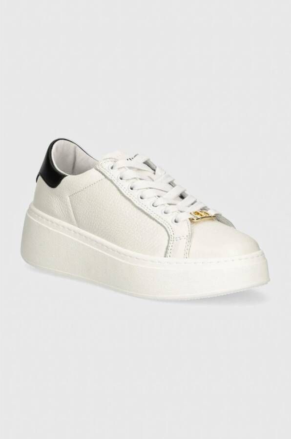 Twinset Retro Platform Sneakers Contrastkleur White Dames