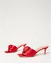 Twinset Elegante Knoopdetail Hakken Muiltjes Red Dames - Thumbnail 2