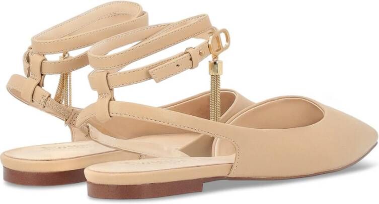 Twinset Vegan Ballerina Schoenen Nude Kleur Beige Dames