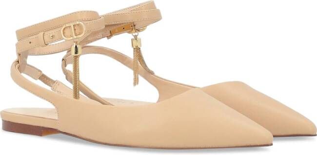 Twinset Vegan Ballerina Schoenen Nude Kleur Beige Dames