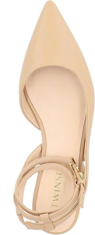 Twinset Vegan Ballerina Schoenen Nude Kleur Beige Dames