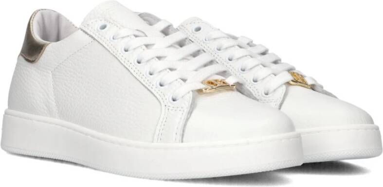 Twinset Witte Gouden Sneakers Stijlvolle Moderne Look White Dames