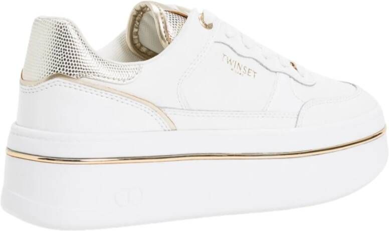 Twinset Witte Logo Sneakers White Dames