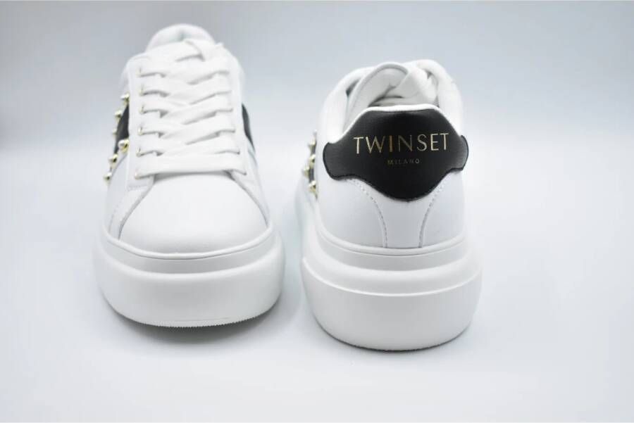 Twinset Witte Veterschoenen voor Vrouwen White Dames