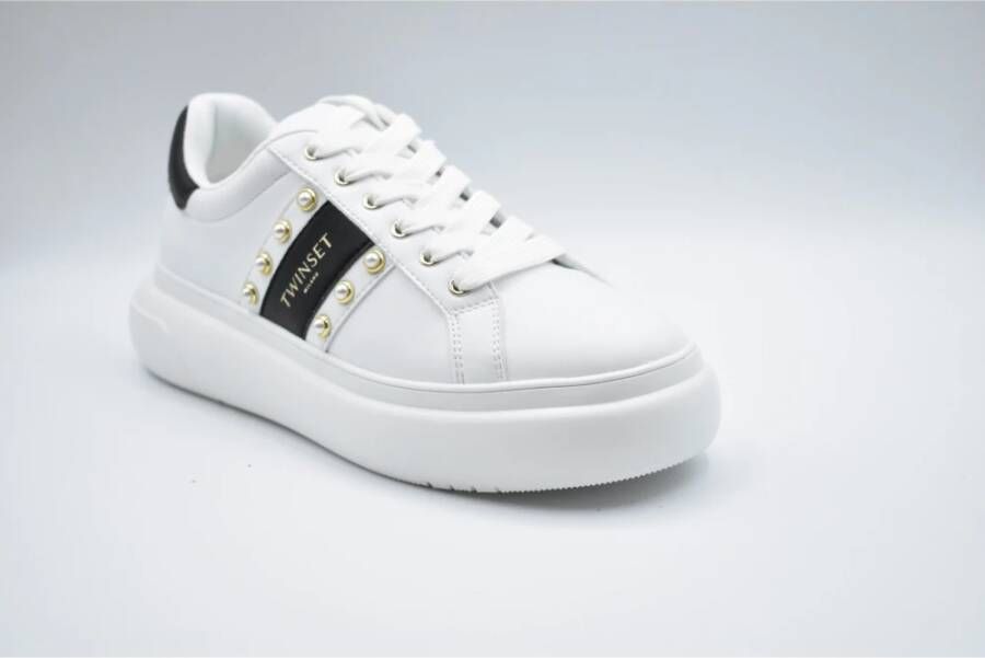 Twinset Witte Veterschoenen voor Vrouwen White Dames