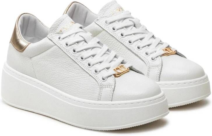 Twinset Witte Veterschoenen White Dames