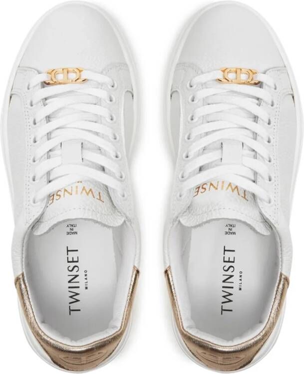 Twinset Witte Veterschoenen White Dames