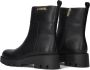 Twinset Zwarte Enkelboots met Goud Embleem Black Dames - Thumbnail 8