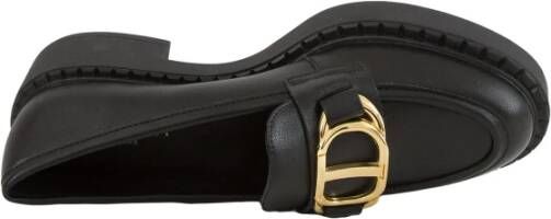 Twinset Zwarte Loafer Schoen Black Dames