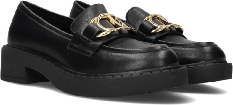 Twinset Zwarte Loafers Elegant Model Black Dames