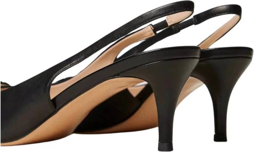 Twinset Zwarte platte slingback schoenen Black Dames