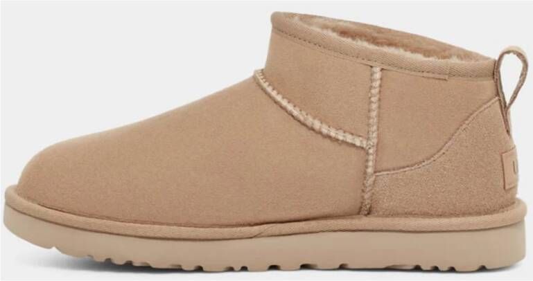 Ugg Beige Classic Ultra Mini Laarzen Beige Dames